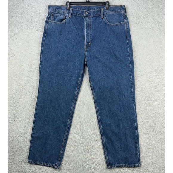 Levis 511 Mens Straight Leg Jeans‎ 44X32 Blue 5 Pocket Red Tab Dark Washed NEW
